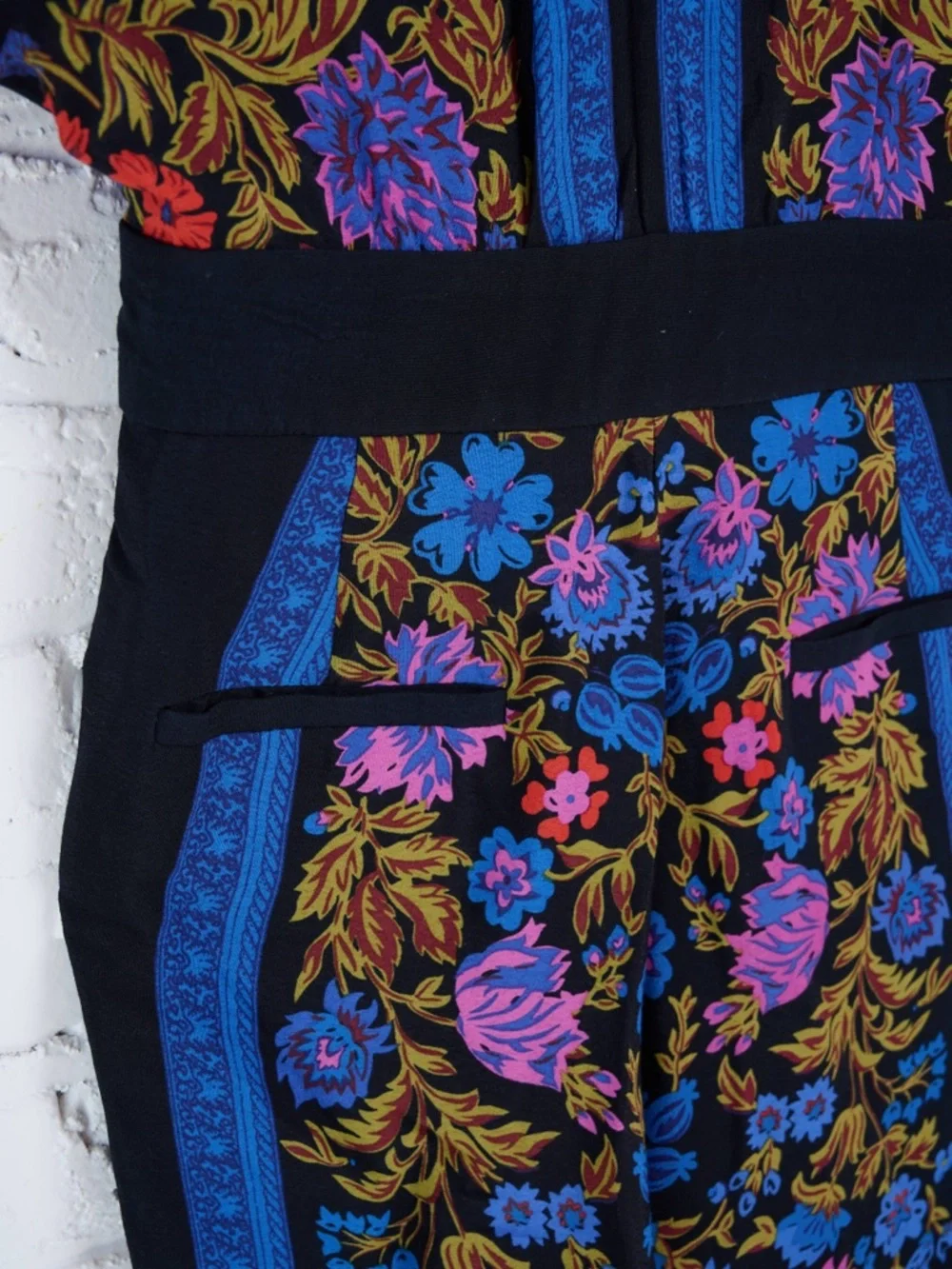 Anthropologie ett:TWA Scarf-printed Jumpsuit sz 4 PETITE - Picture 8 of 14